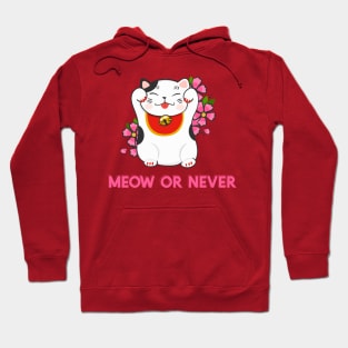 Meow of Never Lucky Cat Hoodie